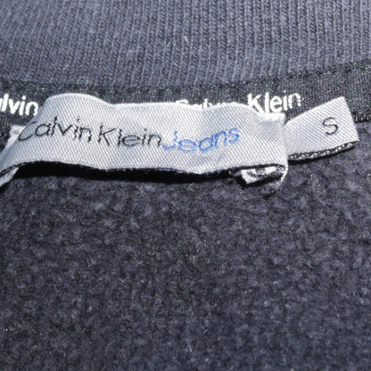 Calvin Klein Jeans Men's Black Small Pullover Logo Sweatshirt