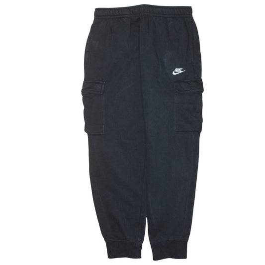 Nike Men's Black Fleece Cargo Jogger Trousers Size M