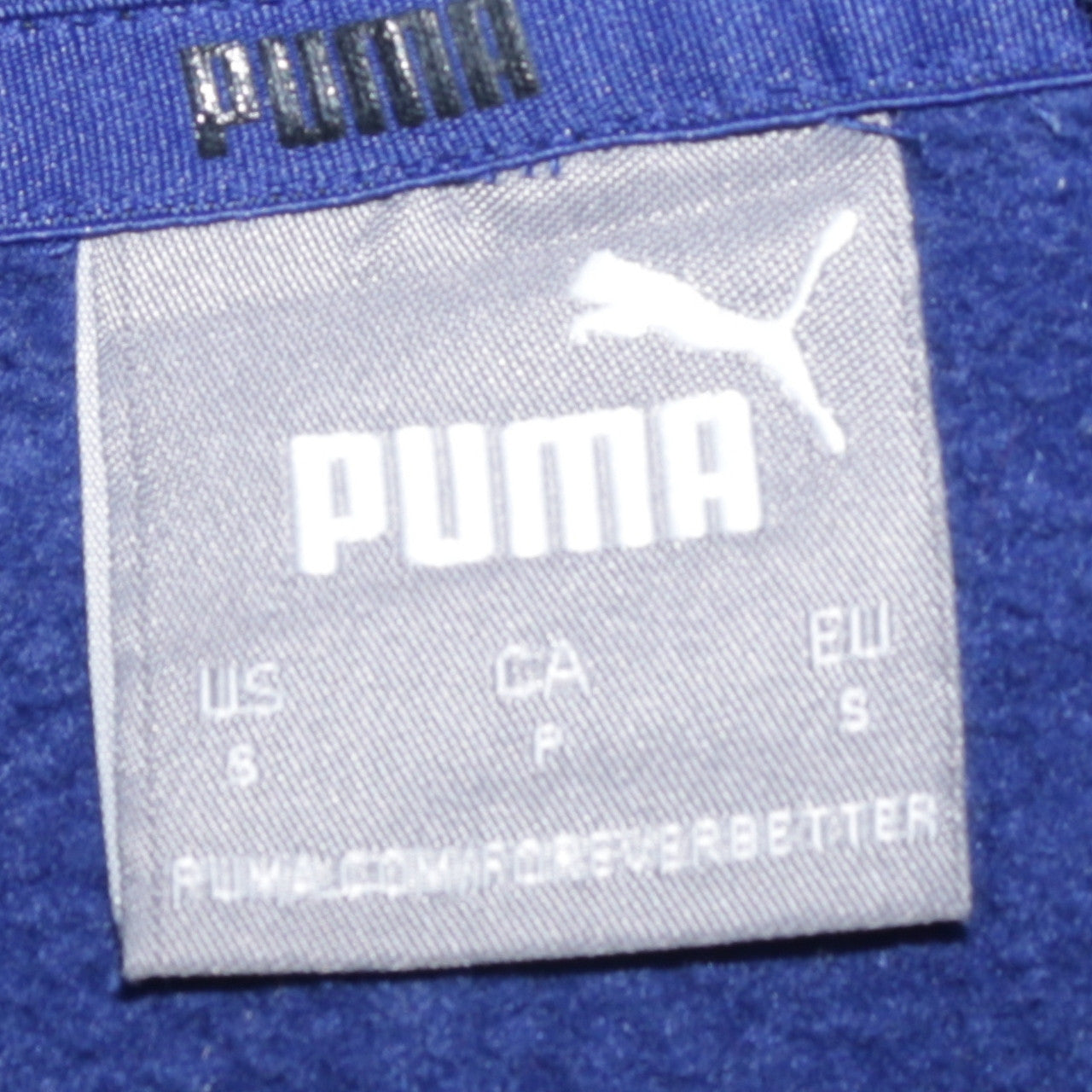 Puma Men's Blue Pullover Hoodie Small Sports Graphic Fleece
