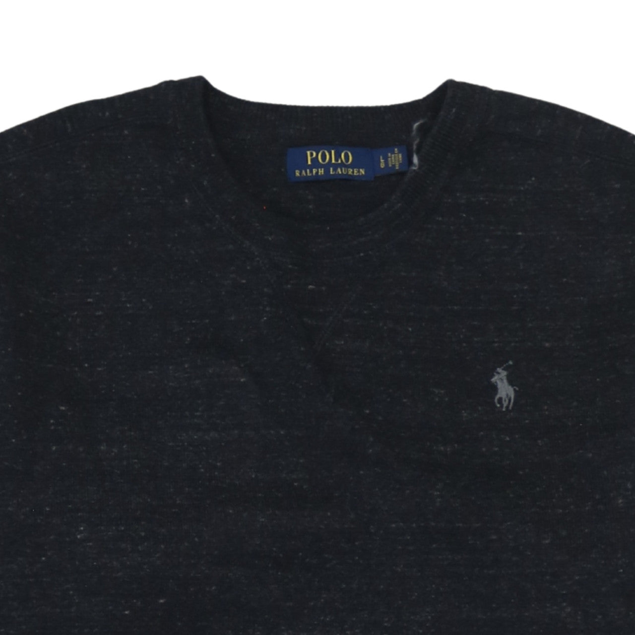 Polo Ralph Lauren Men's Black Cotton Crew Neck Jumper L