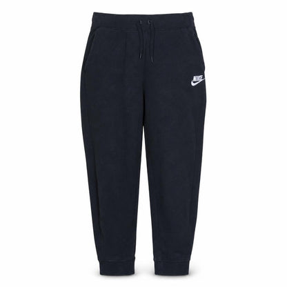 Front view of Nike boys’ black xl jogger sweatpants fleece elastic waist tapered activewear