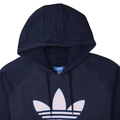 Adidas Boys Navy Blue Pullover Hoodie XL Hooded Sweatshirt
