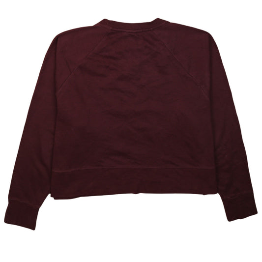 Nike Women’s Burgundy Dri-Fit Sweatshirt XL Crew Neck Pullover