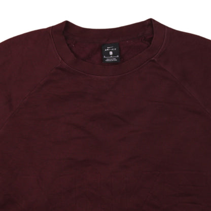 Nike Women’s Burgundy Dri-Fit Sweatshirt XL Crew Neck Pullover