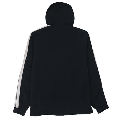 Ellesse Men's Black Nylon Hooded Anorak Jacket Size M Retro Sports Style