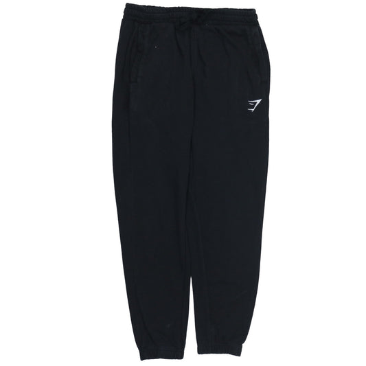 Gymshark Men's Black Jogger Trousers Size M Fleece Activewear