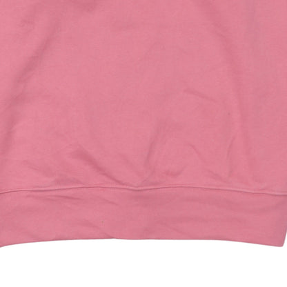 Adidas Women Pink Crew Neck Pullover Sweatshirt XS UK 6 Cotton Logo