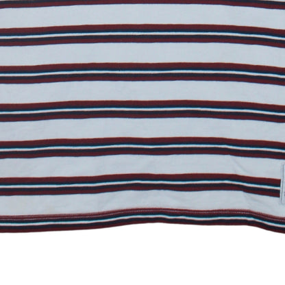 Adidas Men's White Striped 1/2 Zip Sweatshirt XL Vintage Style