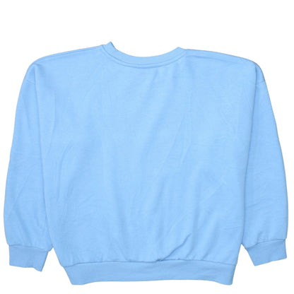 Disney Stitch Women's Blue Pullover Sweatshirt M Ohana Graphic