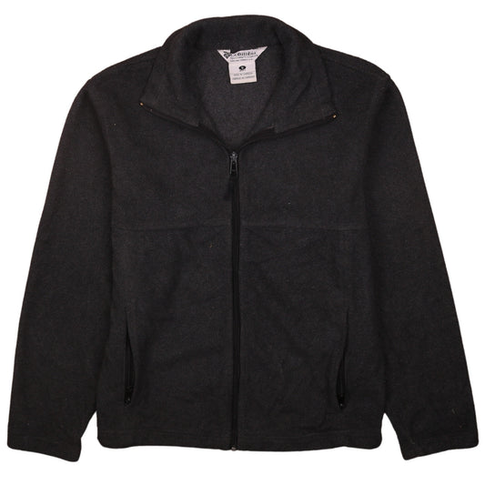 Columbia Men's Black Fleece Full Zip Jacket Size S Regular Fit