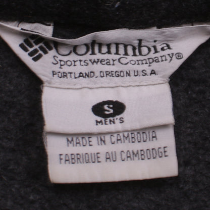 Columbia Men's Black Fleece Full Zip Jacket Size S Regular Fit