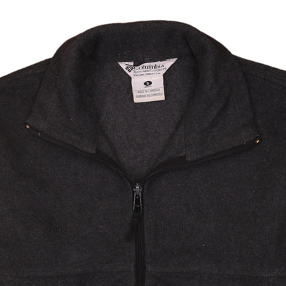 Columbia Men's Black Fleece Full Zip Jacket Size S Regular Fit