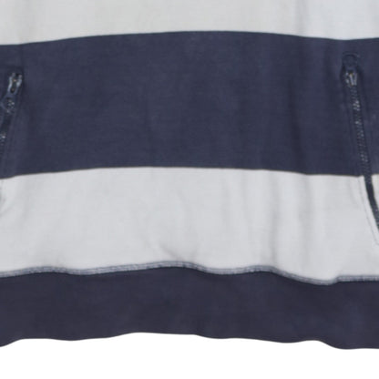 Timberland Men's Blue XL Striped Long Sleeve Polo Top