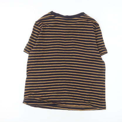 Next Women’s Multicoloured Stripe Cotton Short Sleeve T-Shirt Size 6P