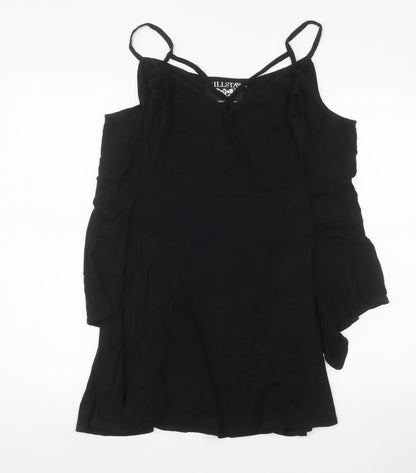 Killstar Women’s Black S Gothic Cold Shoulder Slip Dress
