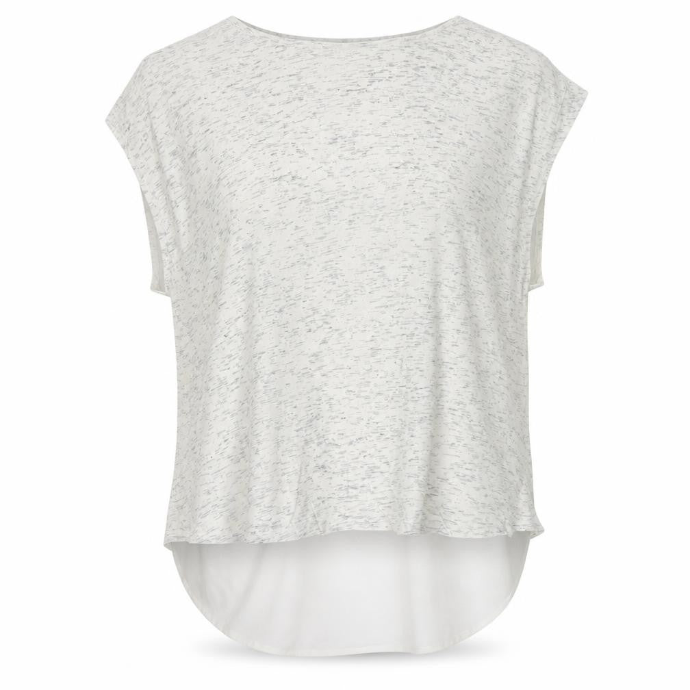 Great Plains Women White Sleeveless Tunic Blouse M