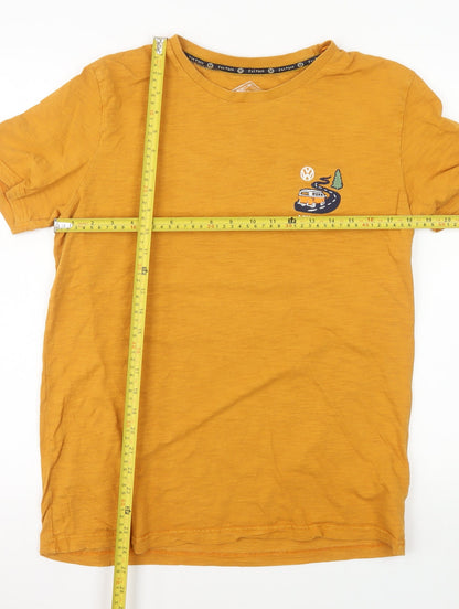 Fat Face Men's Orange Volkswagen Live Free Graphic T-Shirt Size L