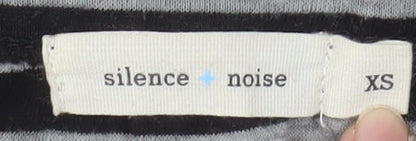 Silence + Noise Women’s Grey Striped Pencil Skirt XS