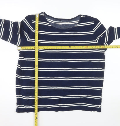 Gerry Weber Women’s Blue Striped 3/4 Sleeve T-Shirt Size 16