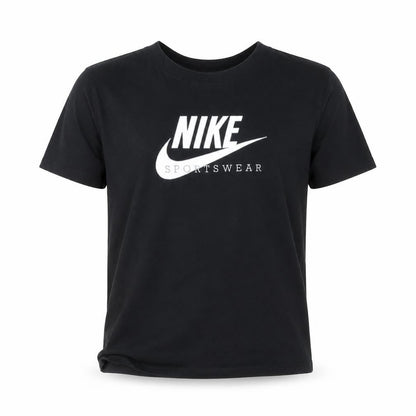 Nike Men Black Sportswear Cotton Crew Neck Short Sleeve T-Shirt S