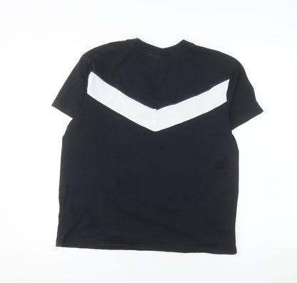 Nike Men Black Sportswear Cotton Crew Neck Short Sleeve T-Shirt S