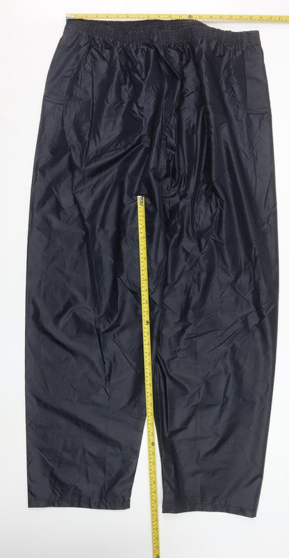Urban Heritage Men's Black 4XL Waterproof Rain Trousers