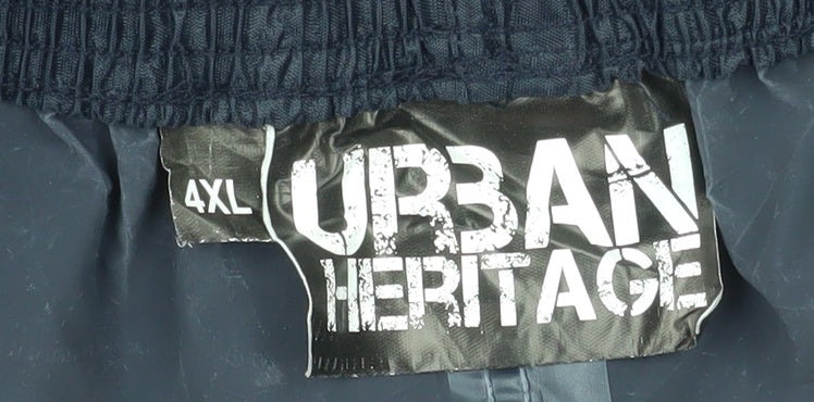 Urban Heritage Men's Black 4XL Waterproof Rain Trousers
