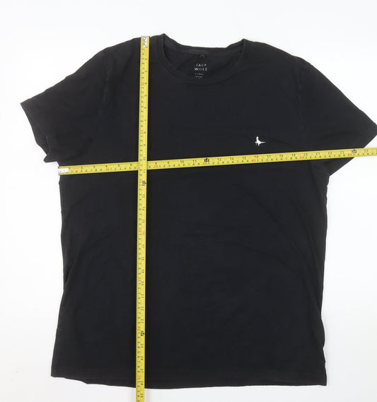 Jack Wills Mens Black XL Cotton Crew Neck T-Shirt