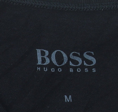 Hugo Boss Men's Black Cotton Crew Neck T-Shirt Size M