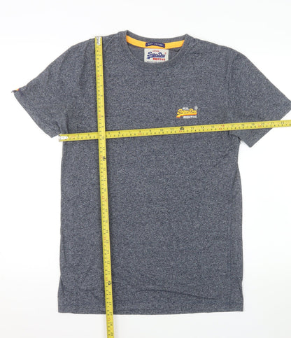 Superdry Men’s Blue Small Vintage Crew Neck Cotton T-Shirt