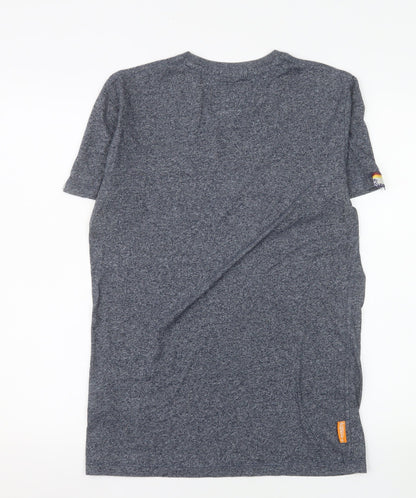 Superdry Men’s Blue Small Vintage Crew Neck Cotton T-Shirt