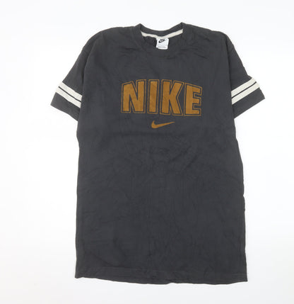 Nike Men's Black Sports Logo Crew Neck Cotton T-Shirt Size S