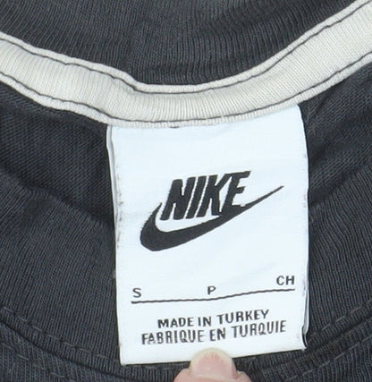 Nike Men's Black Sports Logo Crew Neck Cotton T-Shirt Size S