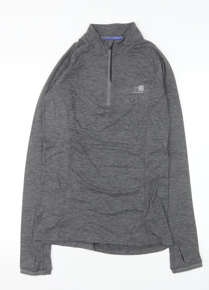 Karrimor Women's Grey Size 8 1/4 Zip X-Lite Pullover Sweatshirt