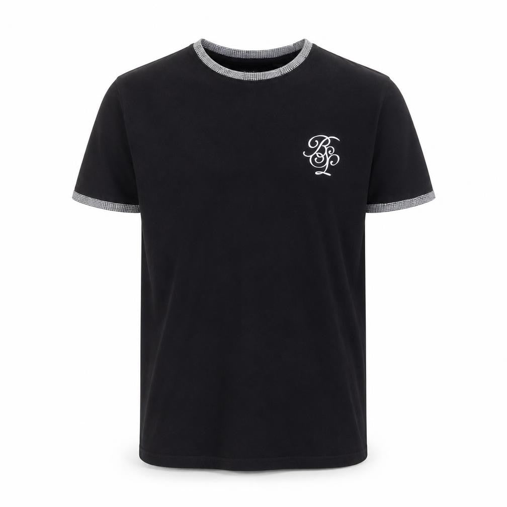 Front view of Brave Soul Men's Black XL Crew Neck Short Sleeve T-Shirt