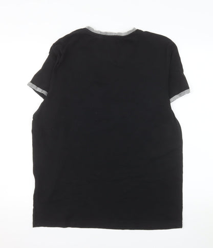 Brave Soul Men's Black XL Crew Neck Short Sleeve T-Shirt