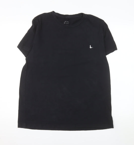 Jack Wills Men's Black XL Crew Neck Cotton T-Shirt