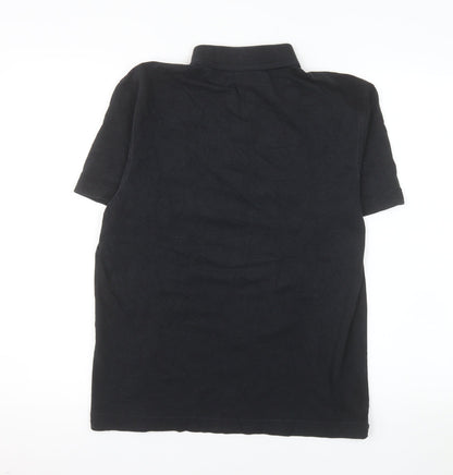 Lacoste Men's Black Sport Polo Shirt Size S 100% Cotton