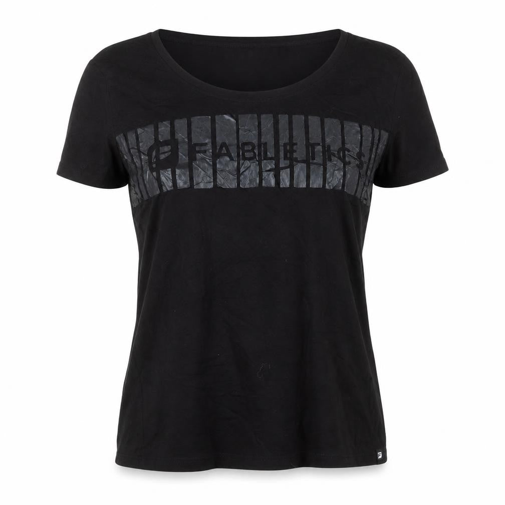 Fabletics Women's Black Short Sleeve Scoop Neck T-Shirt Size M