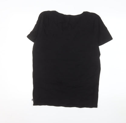 Fabletics Women's Black Short Sleeve Scoop Neck T-Shirt Size M