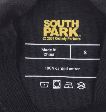 South Park Men's Black Small Graphic Cotton T-Shirt