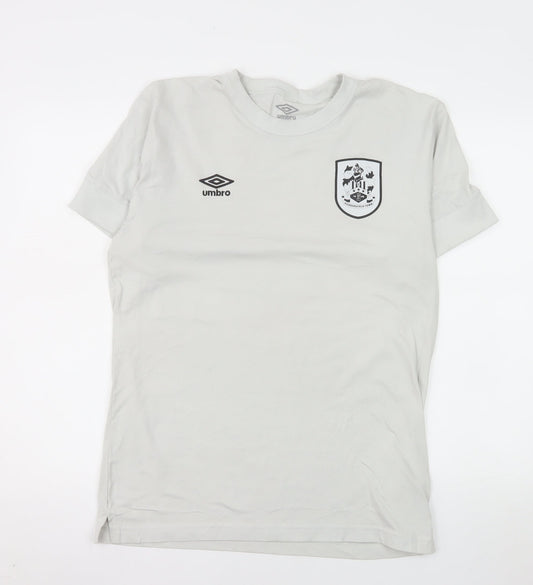 Umbro Men's White Short Sleeve Crew Neck Sports T-Shirt Size M