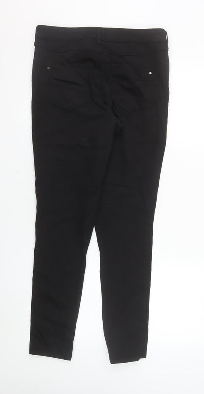 F&F Womens Black Skinny Jeans Size 12 Regular Stretch Denim