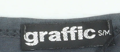 Graffic Women’s Grey Jersey Open Front Coatigan Size S