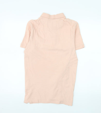 Lyle & Scott Men's Pink Cotton Polo Shirt Size S Classic Fit