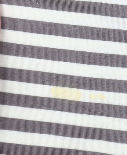 Joules Women’s Grey Striped Knee Length Shift Dress Size 12