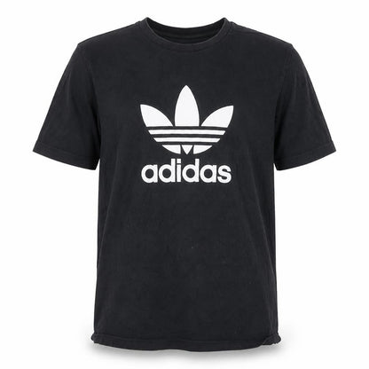 Adidas Men's Black Trefoil Logo Cotton Crew Neck T-Shirt Size L