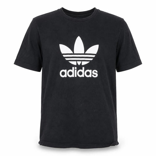 Adidas Men's Black Trefoil Logo Cotton Crew Neck T-Shirt Size L
