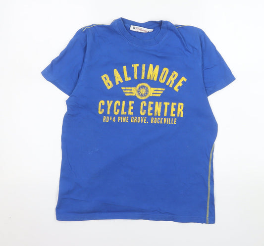 Burton Men's Blue Baltimore Cycle Center Graphic T-Shirt Size S
