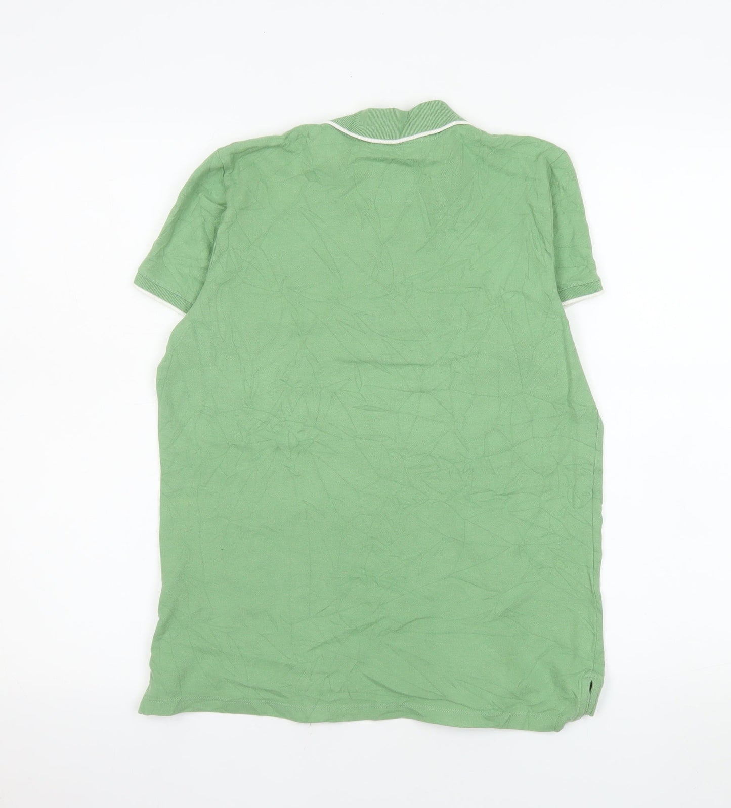 American Eagle Outfitters Men's Green Classic Fit Polo Shirt Size M